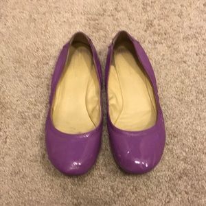 Cole Haan Purple Patent Leather Flats